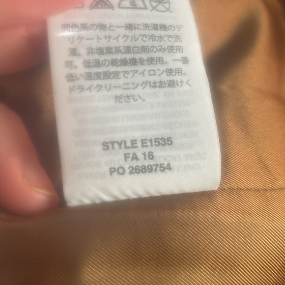 J.Crew faux Sherpa vest camel gold XS pockets two way zip - Picture 5 of 10